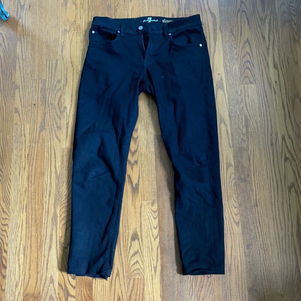 7 For All Mankind Slim Men’s Black Jeans